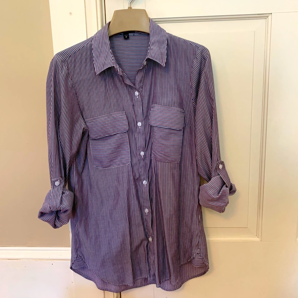 Express Women’s Button-Down Blouse/Top/Shirt Tab